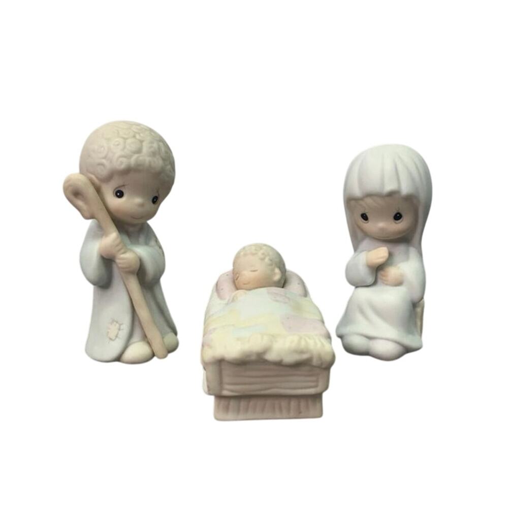 Precious Moments Miniature Nativity and Storybook Set